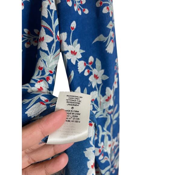 Alice + Olivia Willa Floral Print Blouse 100% Silk Womans Medium - Picture 12 of 16